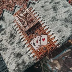 NWT: Don't Chase Cowboys Aces
Cards Cowhide Wallet